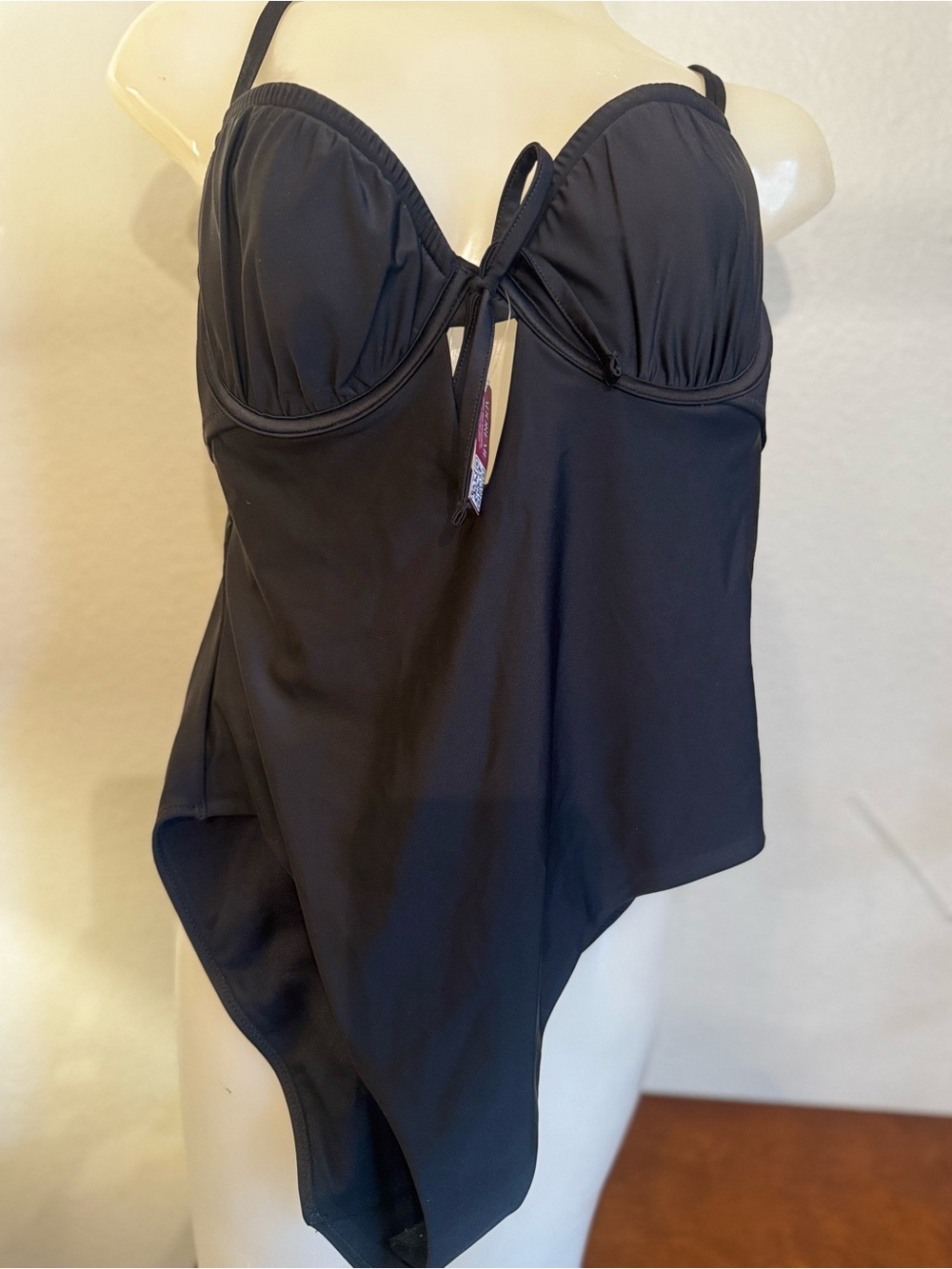 Adore Me Black One-Piece Swimsuit with Underwire size Lg nwt